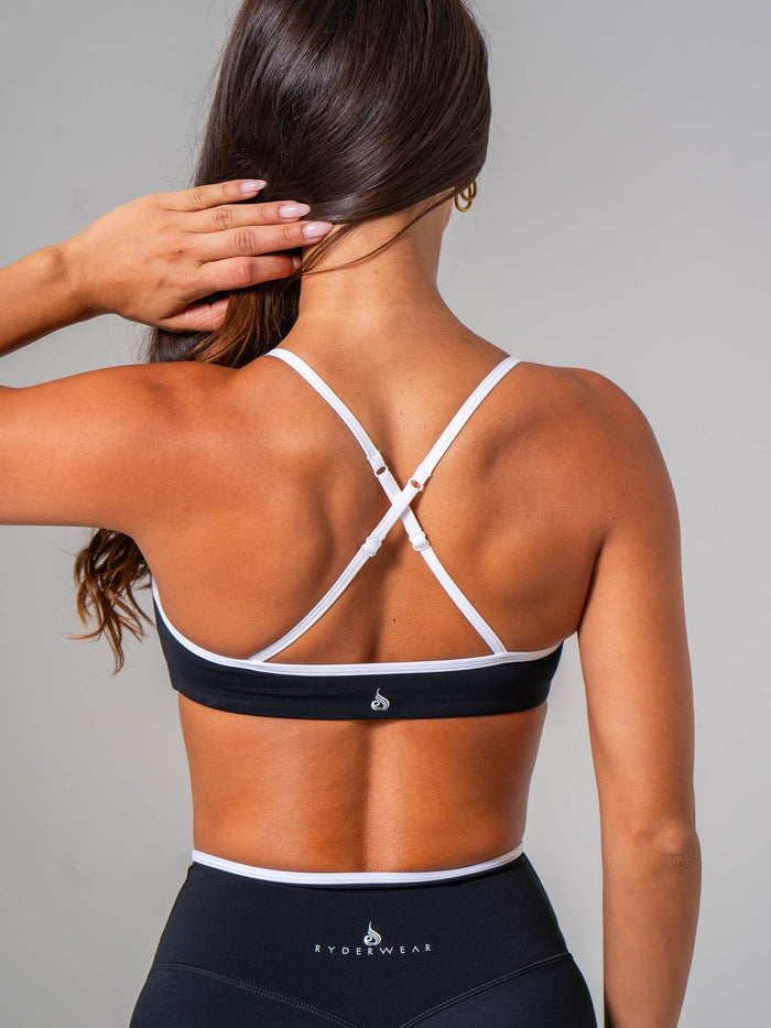 NKD Sweetheart Contrast Bra - Black/white Clothing Ryderwear