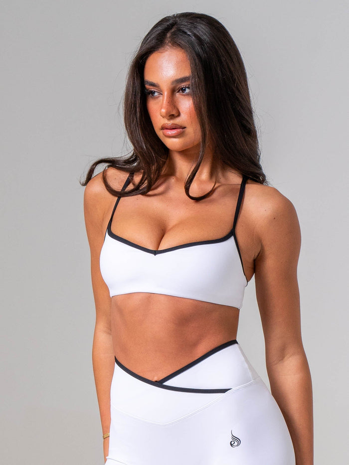 NKD Sweetheart Contrast Bra - White/black Clothing Ryderwear