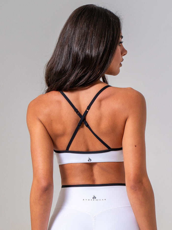NKD Sweetheart Contrast Bra - White/black Clothing Ryderwear