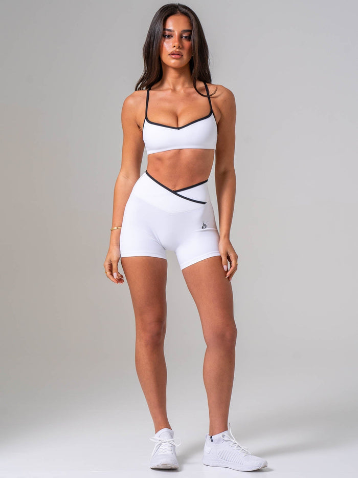NKD Sweetheart Contrast Bra - White/black Clothing Ryderwear