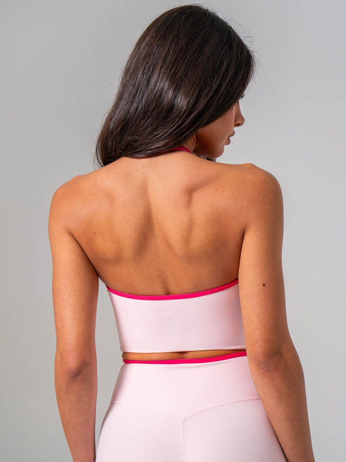 NKD Sweetheart Contrast Tank - Pink On Pink Clothing Ryderwear
