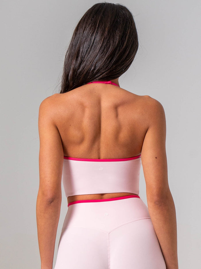 NKD Sweetheart Contrast Tank - Pink On Pink Clothing Ryderwear