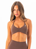 NKD Sweetheart Halter Bra - Chocolate Clothing Ryderwear