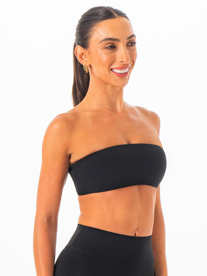 NKD Twist Bandeau - Black Clothing Ryderwear