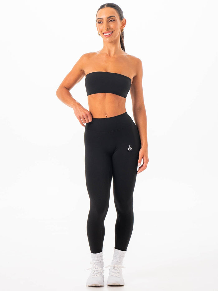 NKD Twist Bandeau - Black Clothing Ryderwear