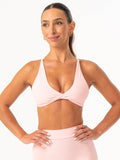 NKD Twist Sports Bra - Pink Musk Clothing Ryderwear Staging AU