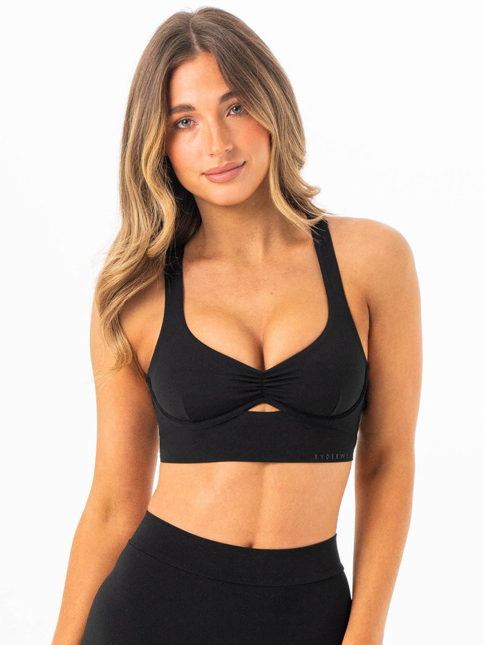 NKD Underwire Bra - Black Clothing Ryderwear