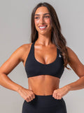 NKD V Neck Bra - Black Clothing Ryderwear