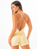 NKD V Scrunch Bodysuit - Limoncello Clothing Ryderwear