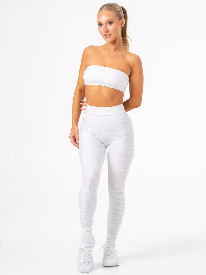NKD V Scrunch Leggings - Grey Marl Clothing Ryderwear