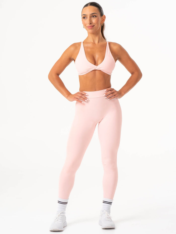 NKD V Scrunch Leggings - Pink Musk Clothing Ryderwear