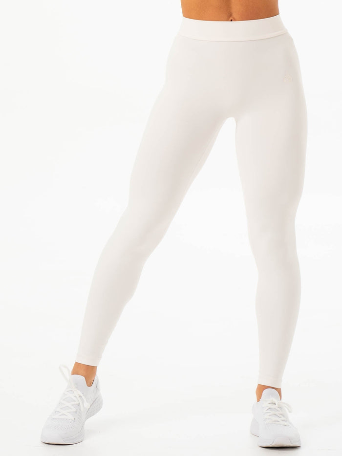 NKD V Scrunch Leggings - Vanilla Clothing Ryderwear