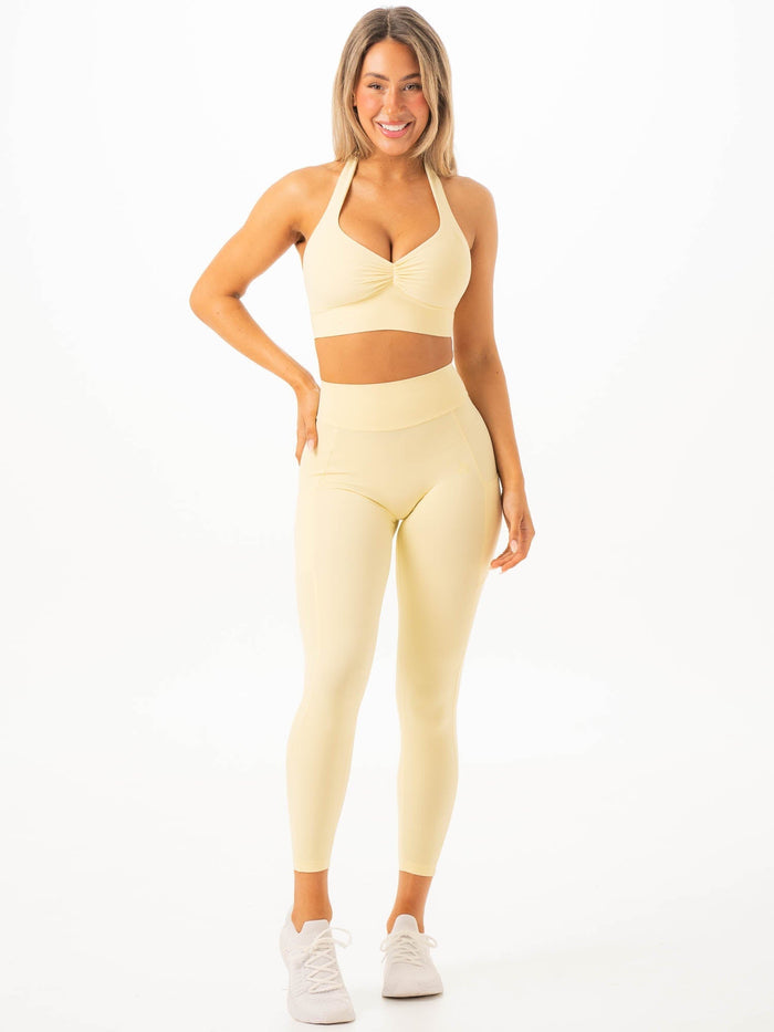 NKD V Scrunch Pocket Leggings - Limoncello Clothing Ryderwear