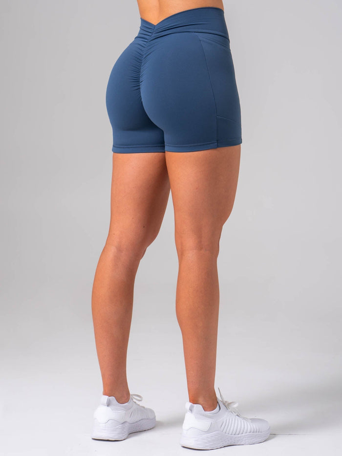 NKD V Scrunch Pocket Shorts - Deep Sea Clothing Ryderwear