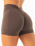 NKD V Scrunch Pocket Shorts - Espresso Clothing Ryderwear