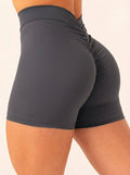 NKD V Scrunch Shorts - Charcoal Clothing Ryderwear