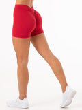 NKD V Scrunch Shorts - Cherry Red Clothing Ryderwear