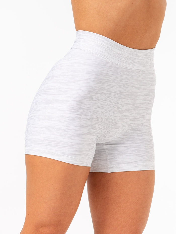 NKD V Scrunch Shorts - Grey Marl Clothing Ryderwear