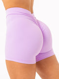 NKD V Scrunch Shorts - Lilac Clothing Ryderwear