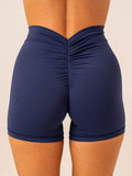 NKD V Scrunch Shorts - Navy Clothing Ryderwear