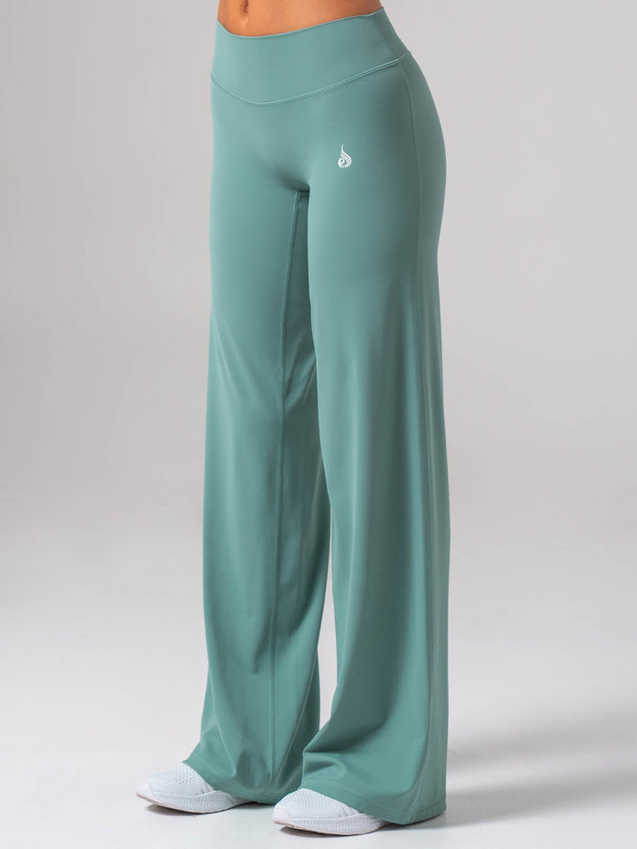 NKD Wide Legging - Regular - Aquamarine Clothing Ryderwear