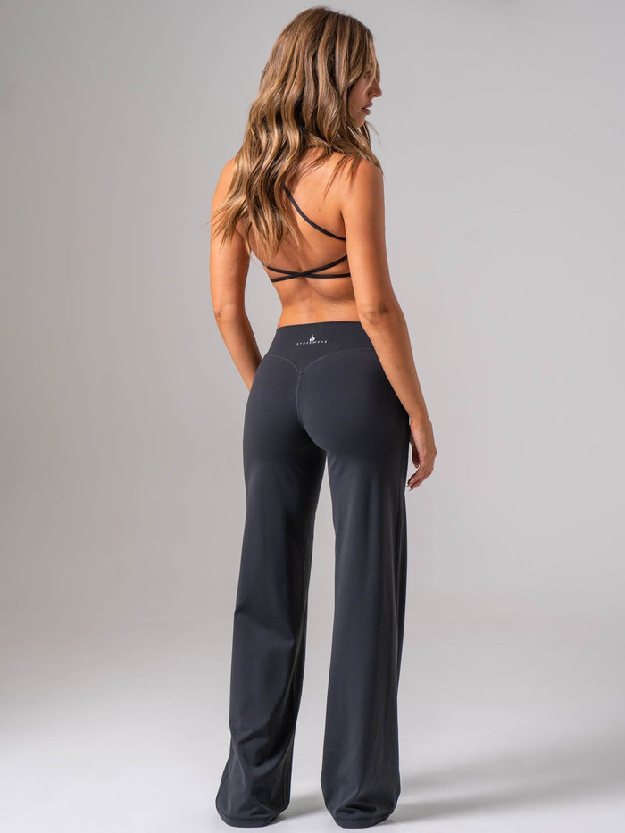 NKD Wide Legging - Regular - Midnight Black Clothing Ryderwear