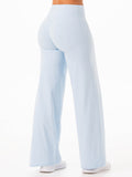 NKD Wide Leggings - Sky Blue Clothing Ryderwear