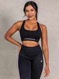 NRG Seamless Scoop Neck Sports Bra - Black Clothing Ryderwear