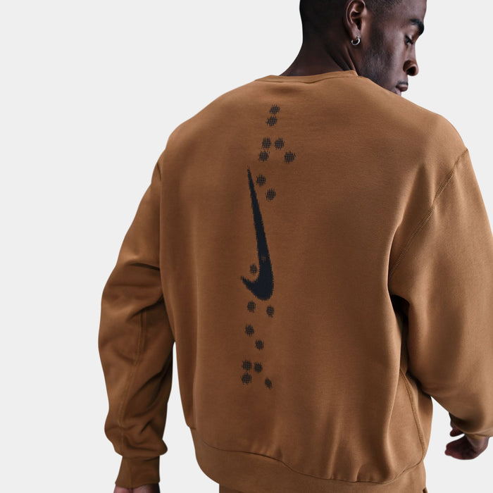NSW Club Fleece Crew Neck Mens Sweatshirt (Brown)