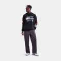 NSW Club Oversized French Terry Pullover Mens Hoodie (Off Noir)