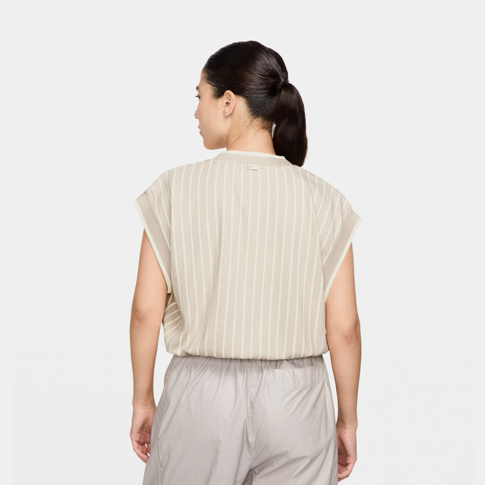 NSW Collection Loose Knit Tank Womens Short Sleeve (Light Orewood Brown/Sail/Barely Volt/White)