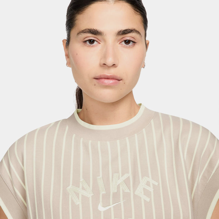 NSW Collection Loose Knit Tank Womens Short Sleeve (Light Orewood Brown/Sail/Barely Volt/White)