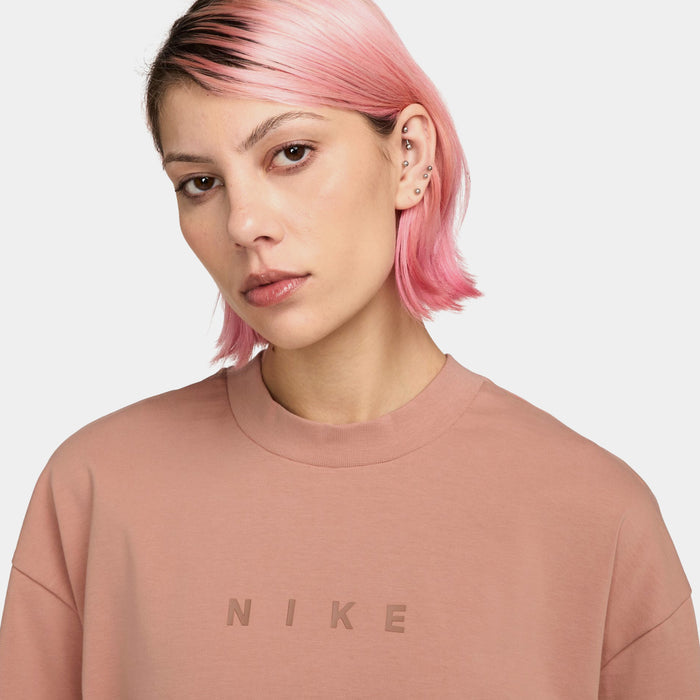 NSW Graphic Boxy Womens Short Sleeve Shirt (Rose Gold)