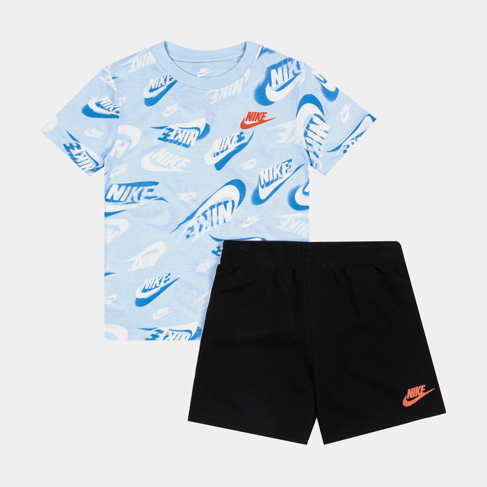 NSW On The Move All Over Print Preschool Set (Blue/Black)