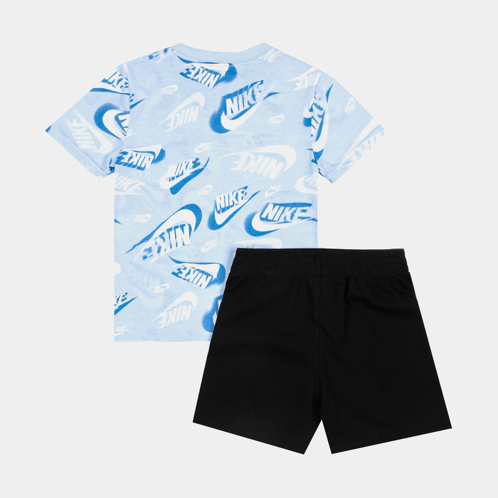 NSW On The Move All Over Print Preschool Set (Blue/Black)