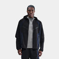NSW Tech Dri Fit Woven Color Block Windrunner Mens Jacket (Cave Stone/Cool Grey/Black)