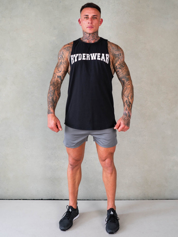 Octane Tank - Faded Black Clothing Ryderwear