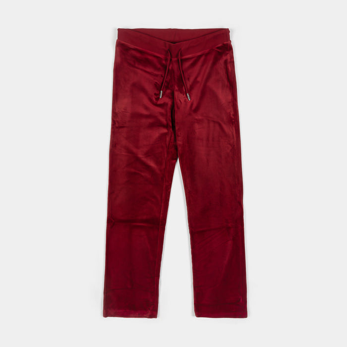 OG Big Bling Velour Track Womens Pants (Red Dahlia)