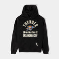 Oklahoma City Thunder Original Fleece Pullover Mens Hoodie (Black/White)