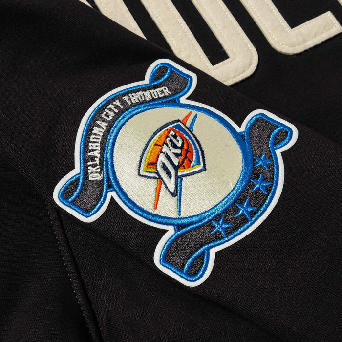 Oklahoma City Thunder Original Fleece Pullover Mens Hoodie (Black/White)