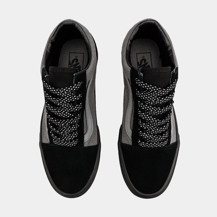 Old Skool Grade School Skate Shoes (Black/Grey)