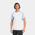 Original Cali 3 Stripes Mens Short Sleeve Shirt (White/Clear Sky/Blanch Cargo)