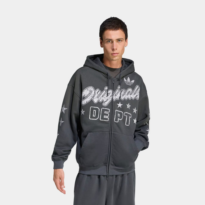 Originals Department Graphic Full Zip Mens Hoodie (Carbon)