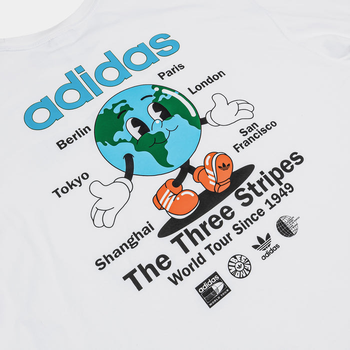 Originals World Tour Mens Short Sleeve Shirt (White/Blue)