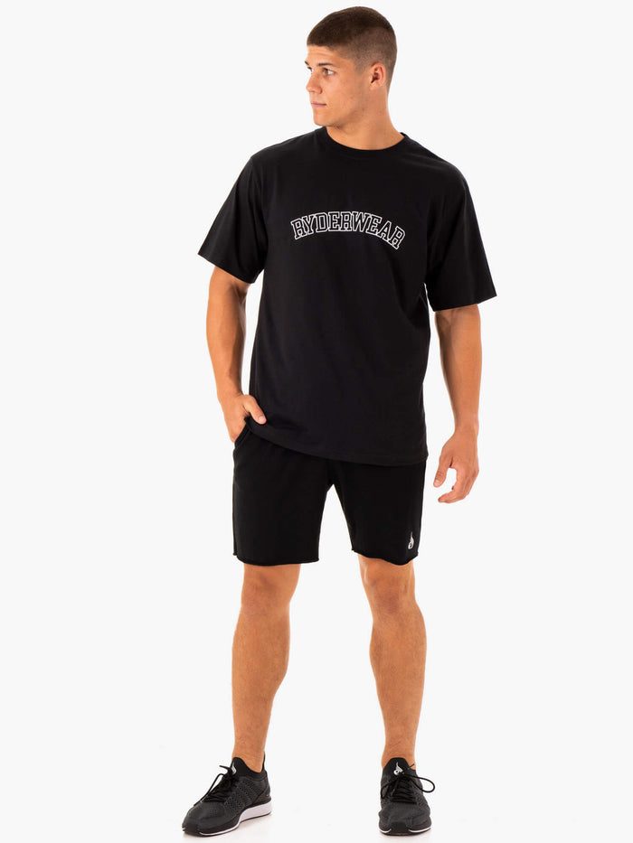 Oversized T-Shirt - Black Clothing Ryderwear