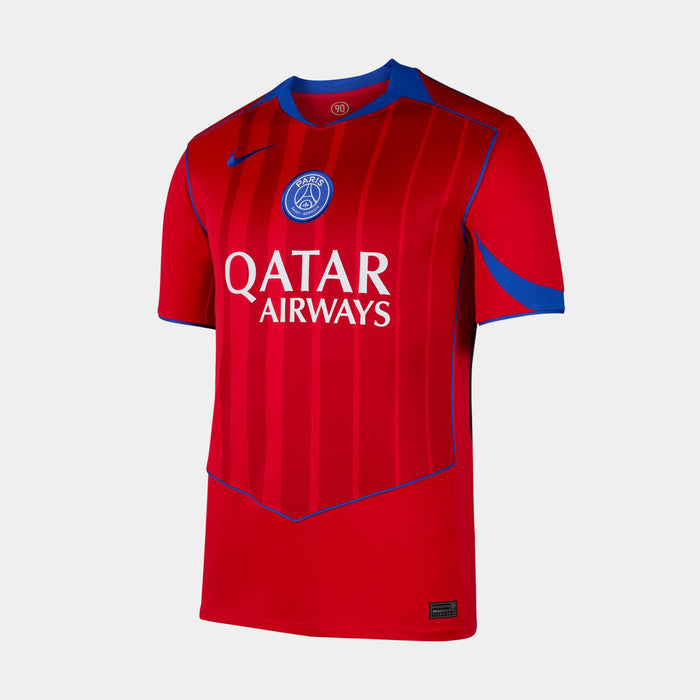 Paris Saint Germain Third Stadium 2025/26 Replica Mens Jersey (Global Red/Sport Red/Hyper Royal)