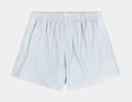 Pleated Fleece Womens Shorts (Blue)
