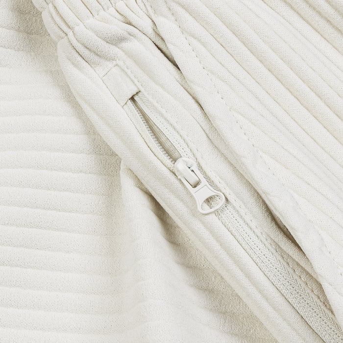 Pleated Joggers Womens Pants (Cream)