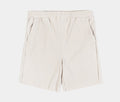 Pleated Woven Mens Shorts (Cream)