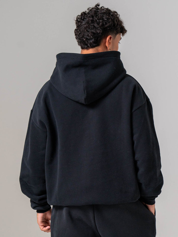 Plush Hoodie - Black Clothing Ryderwear